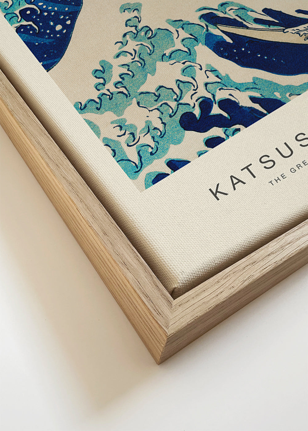 Japansk bølgeillustration i blåt