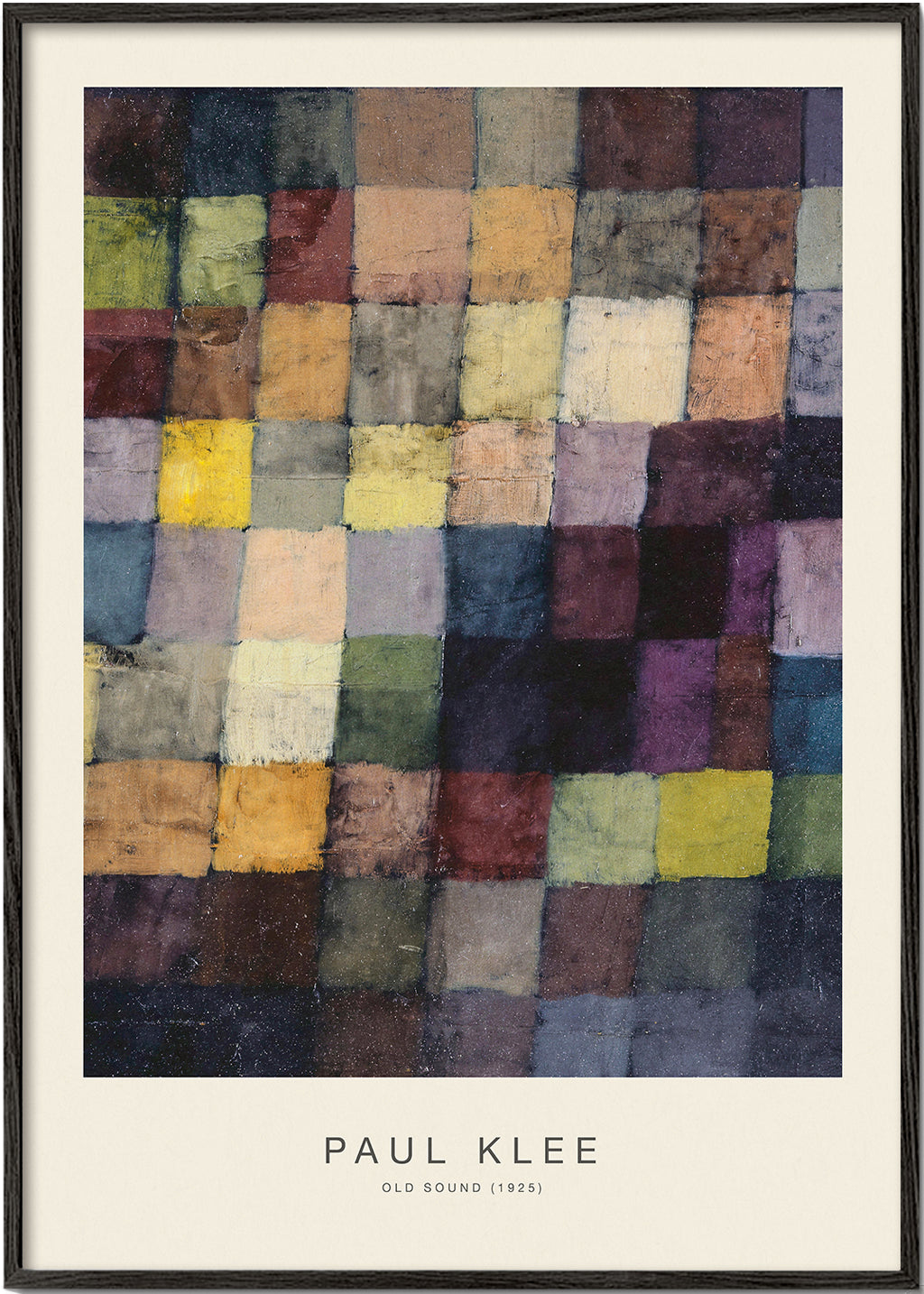 Abstrakt Paul Klee farverude-mosaik