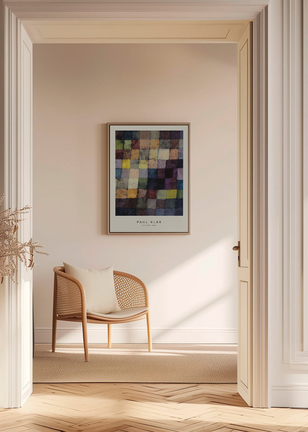 Abstrakt Paul Klee farverude-mosaik