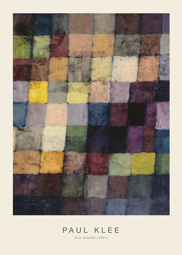 Abstrakt Paul Klee farverude-mosaik