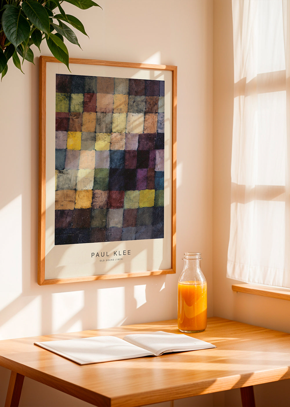 Abstrakt Paul Klee farverude-mosaik