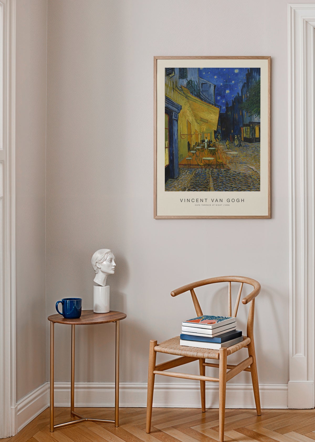 Cafe? Terrace at Night (Special Edition) - Vincent van Gogh - Framed poster in an interior