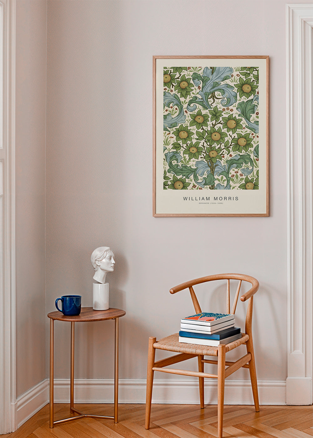 Botanisk plakat William Morris blomstermønster