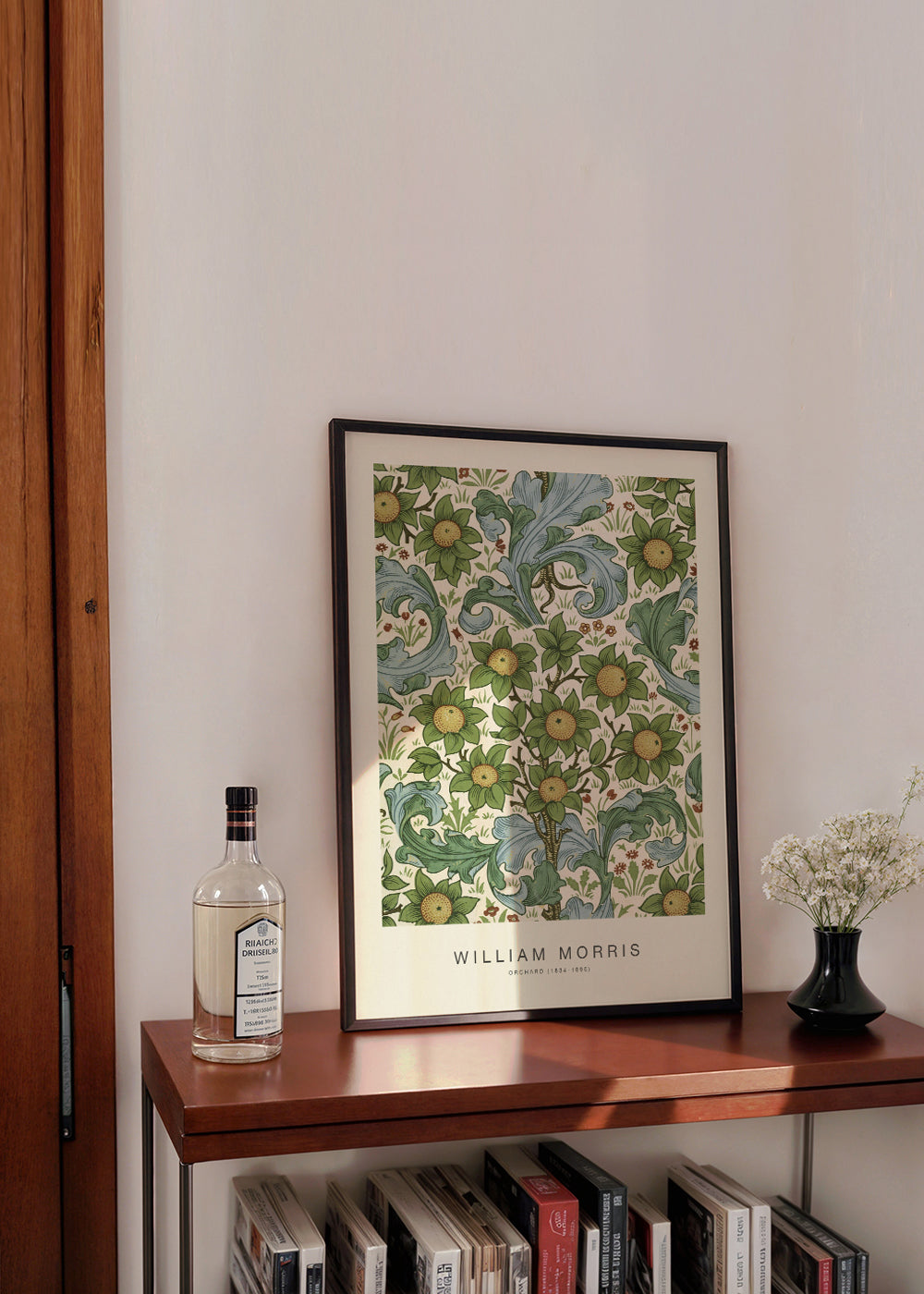 Botanisk plakat William Morris blomstermønster