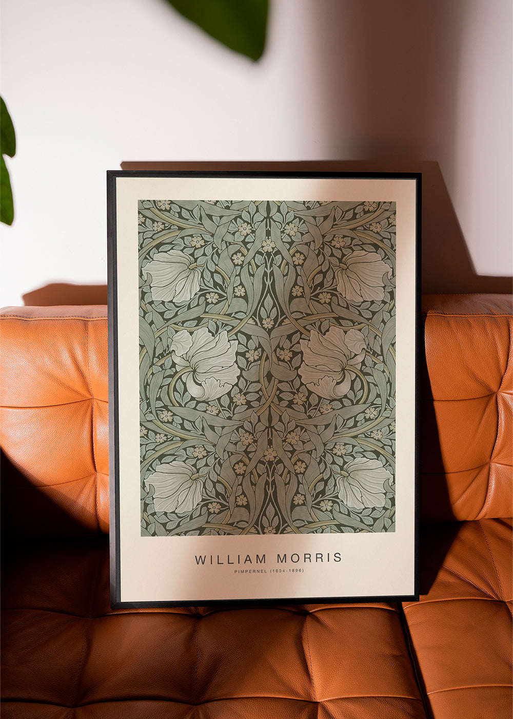 Botanisk plakat Pimpernel William Morris