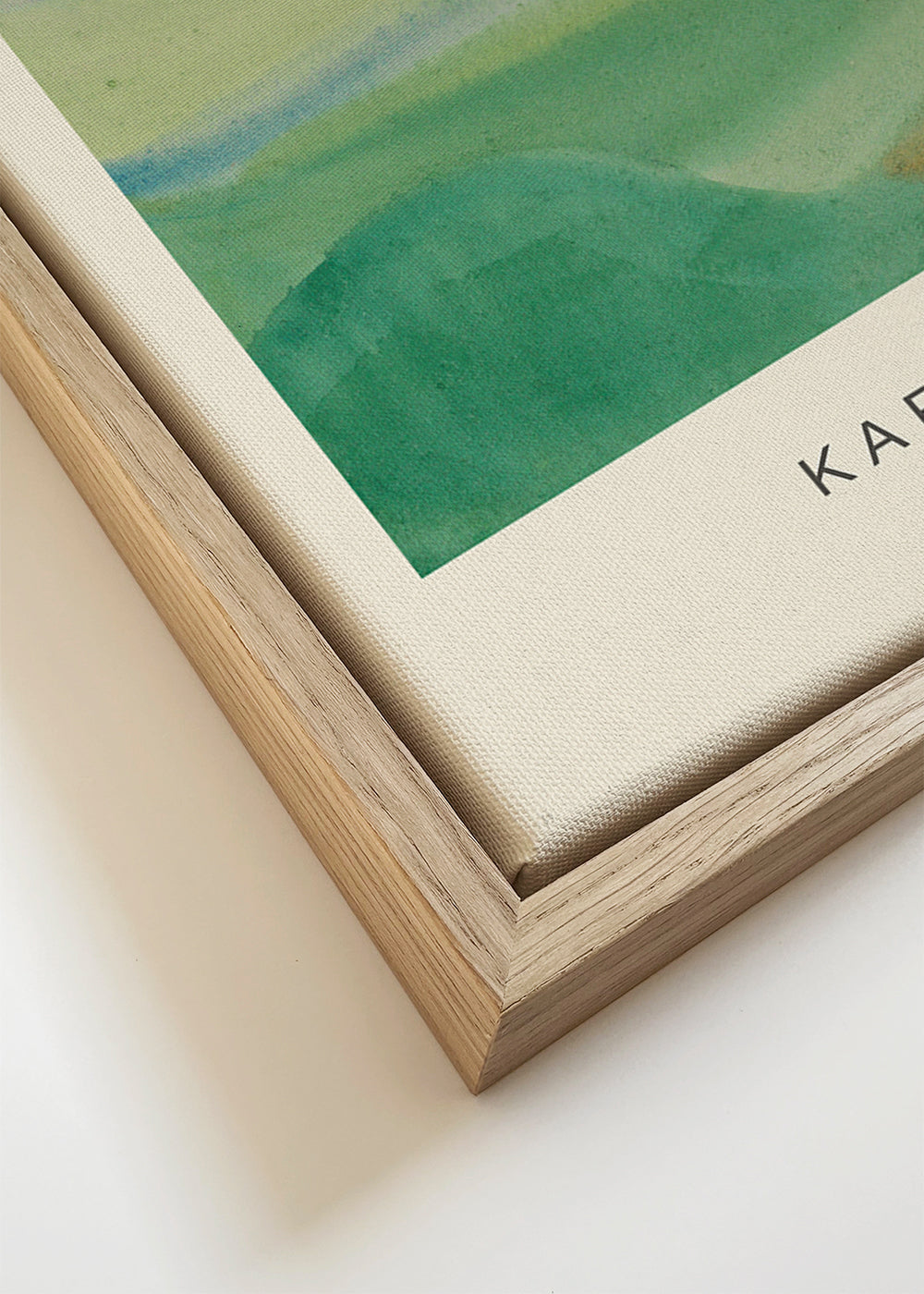 Abstrakt kunst farvestudie i akvarel