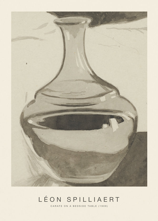 Køkkenkunst: glas karafe på natbordet