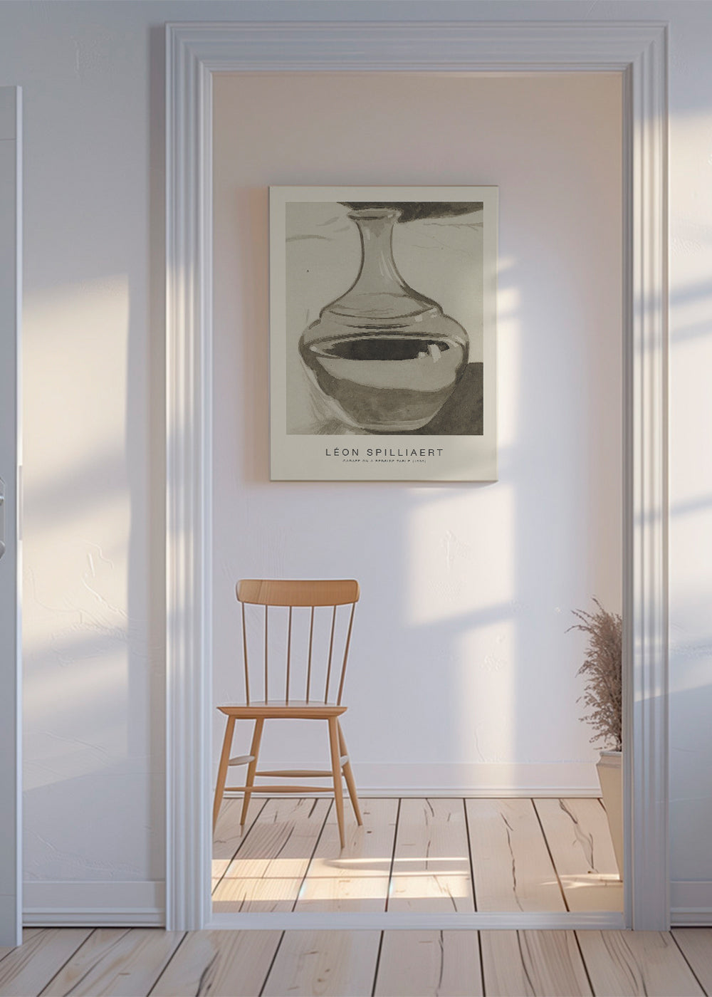 Køkkenkunst: glas karafe på natbordet