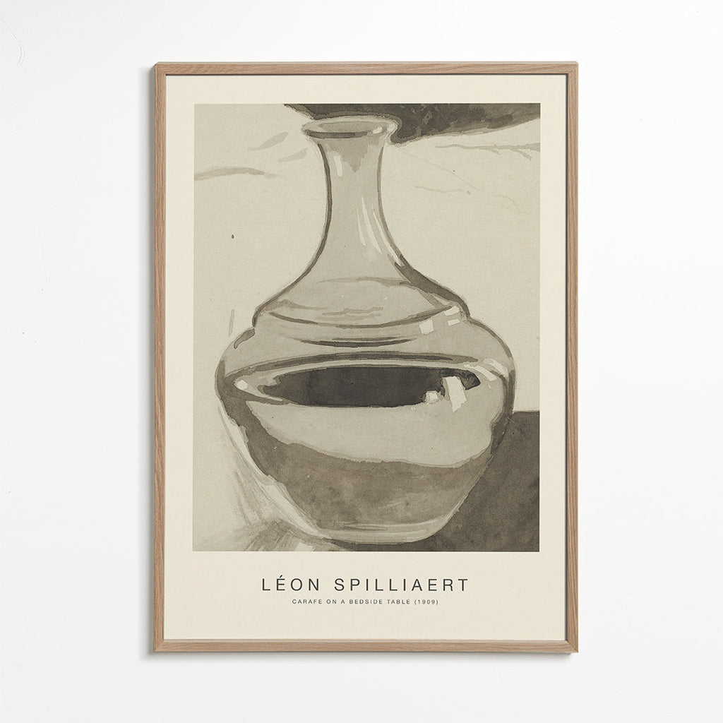 Køkkenkunst: glas karafe på natbordet