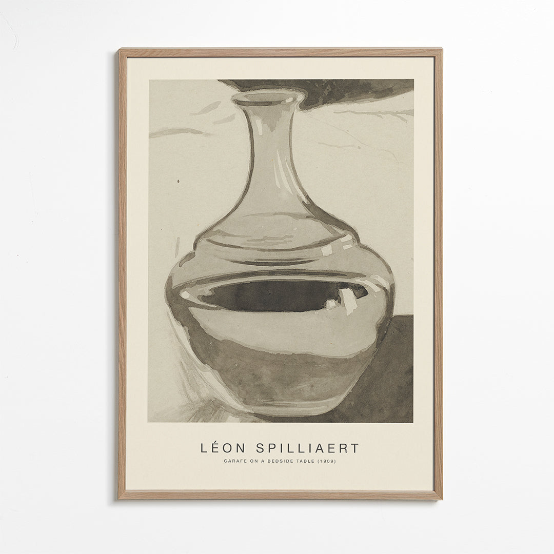 Køkkenkunst: glas karafe på natbordet