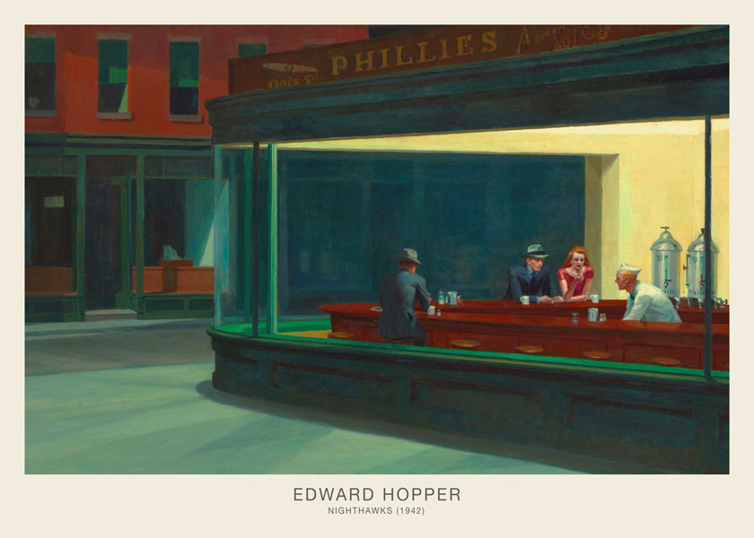 Køkkenkunst Nighthawks — natlig diner-scene