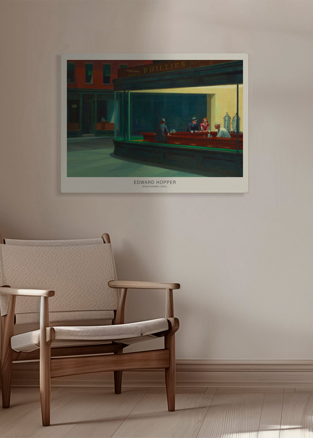 Køkkenkunst Nighthawks — natlig diner-scene