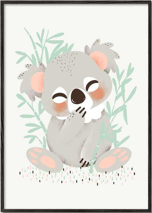 Børneplakat koala smilende