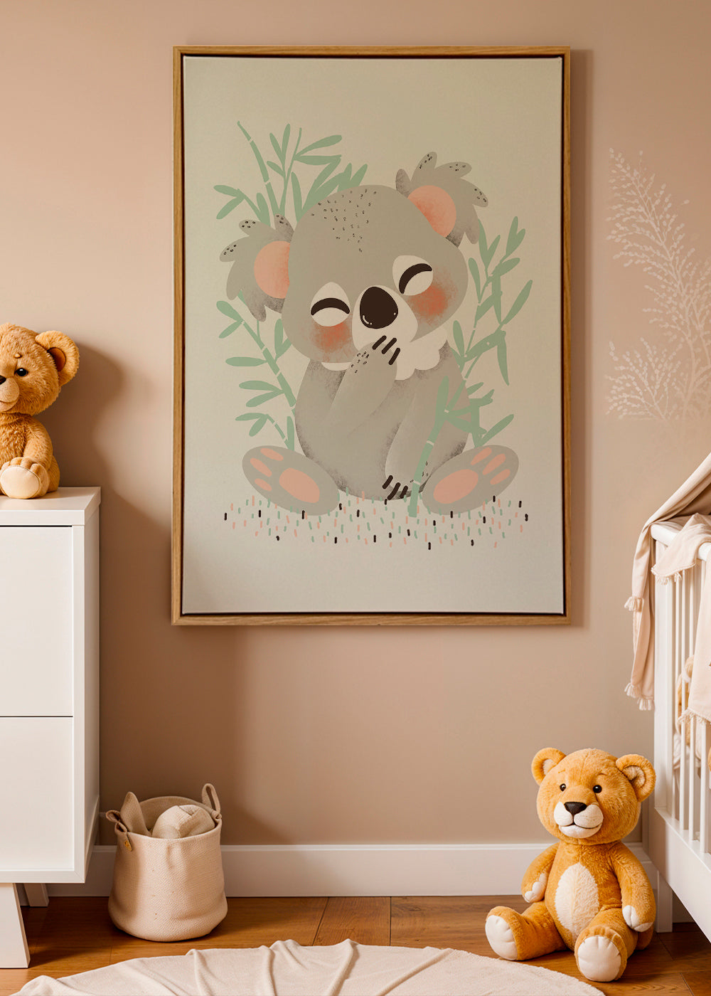 Børneplakat koala smilende