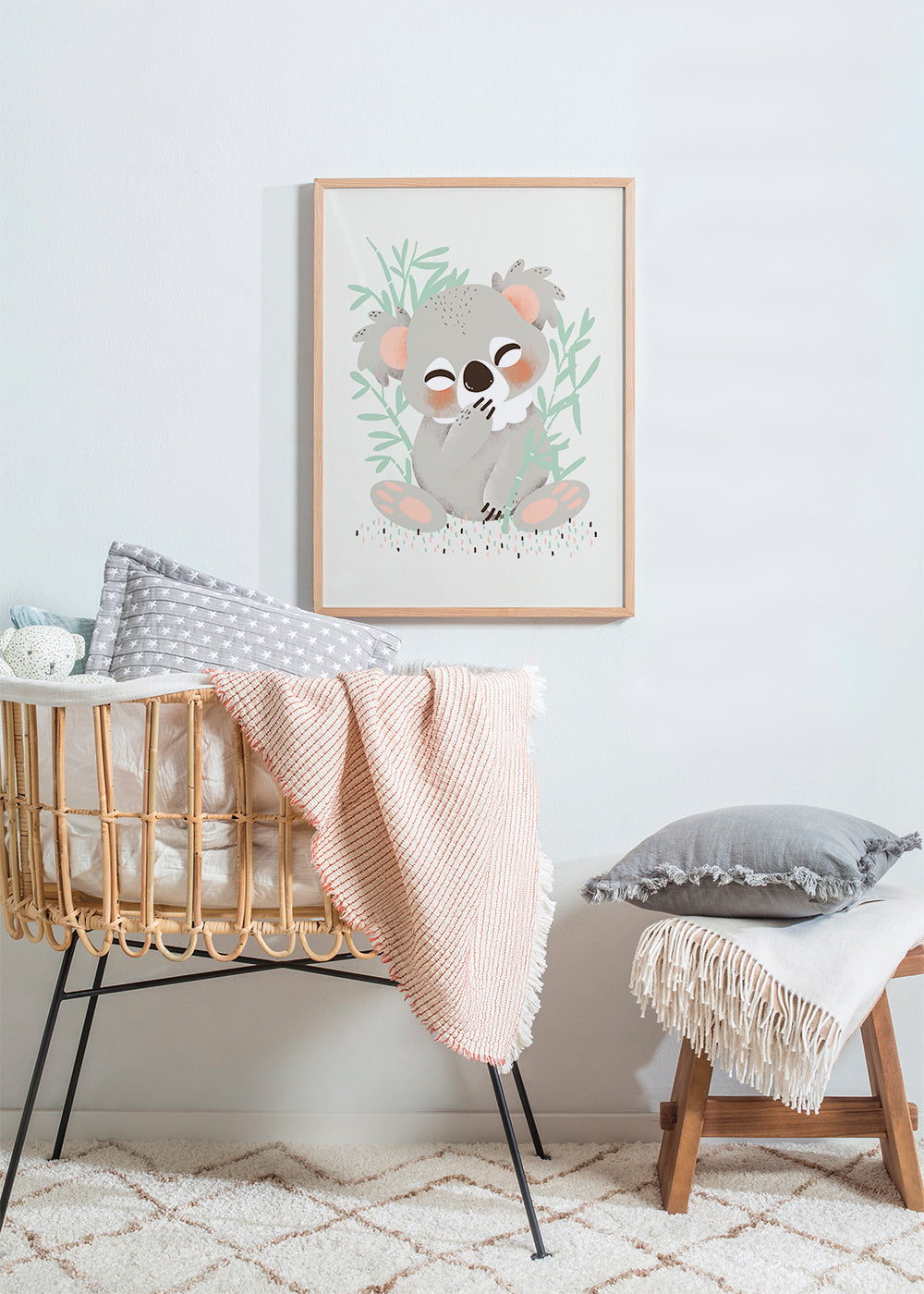 Børneplakat koala smilende