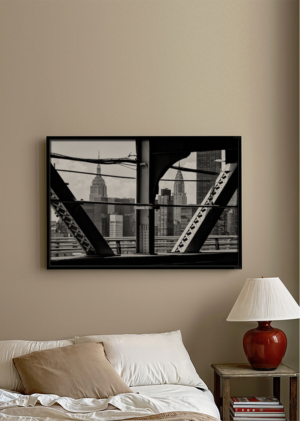 Byplakat: Manhattan i sort-hvid