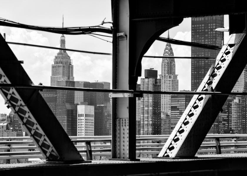 Byplakat: Manhattan i sort-hvid