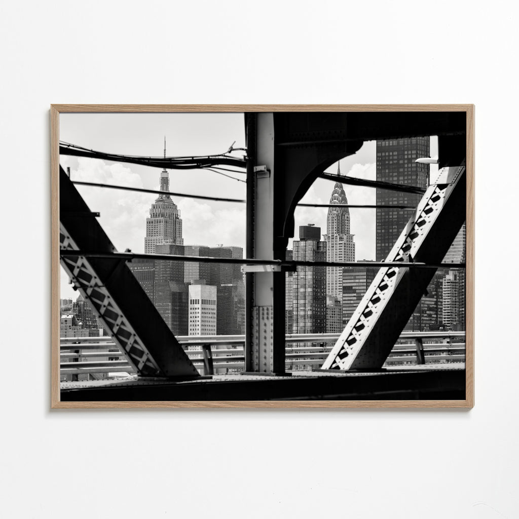 Byplakat: Manhattan i sort-hvid