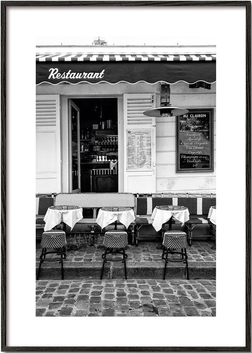 Køkkenkunst Pariserbistro sort-hvid