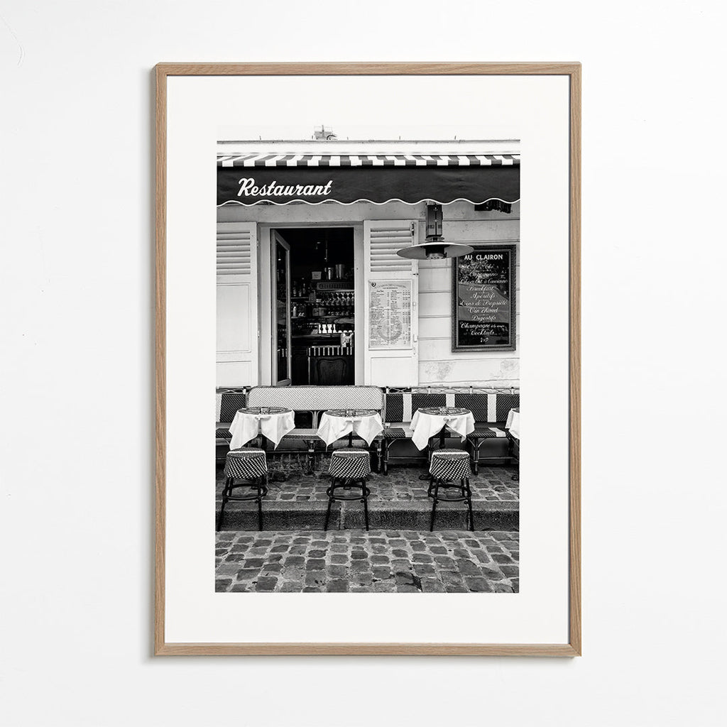 Køkkenkunst Pariserbistro sort-hvid