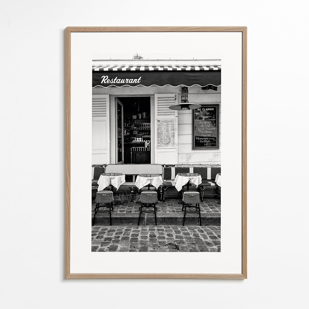 Køkkenkunst Pariserbistro sort-hvid