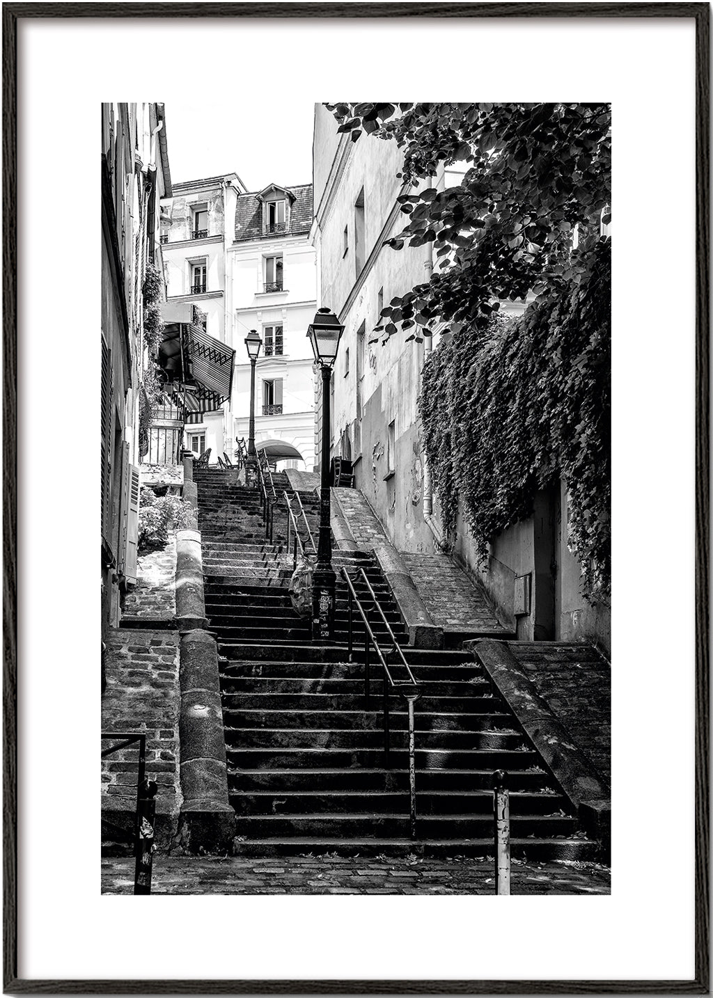 Køkkenkunst: Montmartre-trappen i sort-hvid