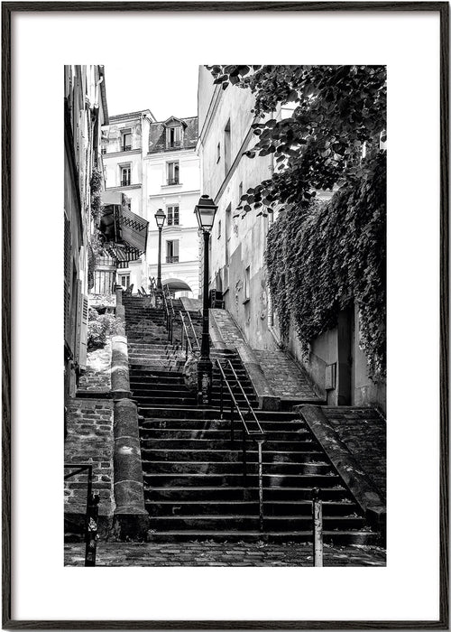 Køkkenkunst: Montmartre-trappen i sort-hvid