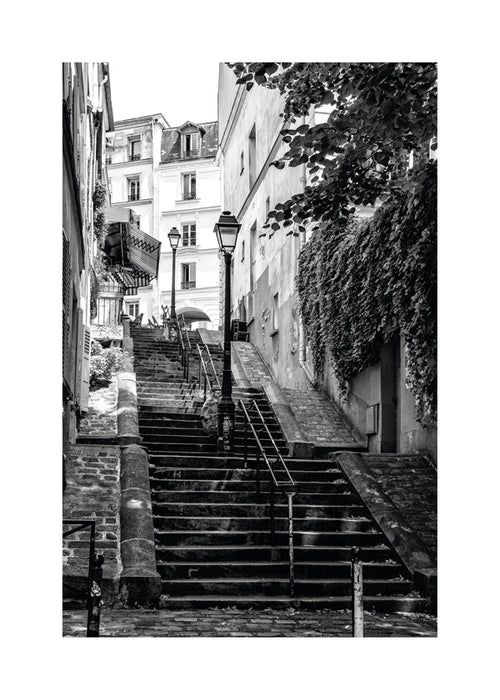 Køkkenkunst: Montmartre-trappen i sort-hvid