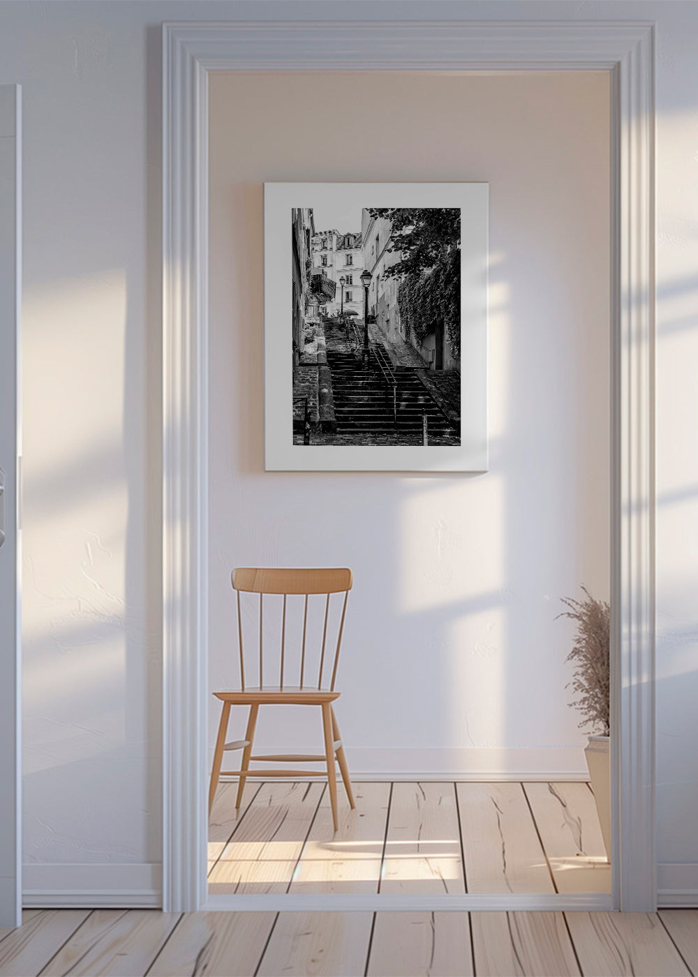 Køkkenkunst: Montmartre-trappen i sort-hvid