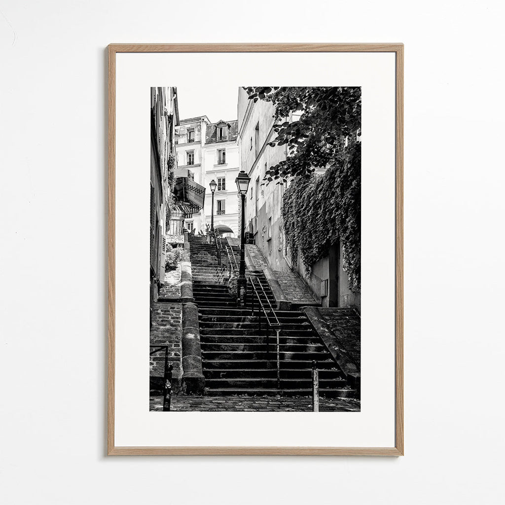 Køkkenkunst: Montmartre-trappen i sort-hvid