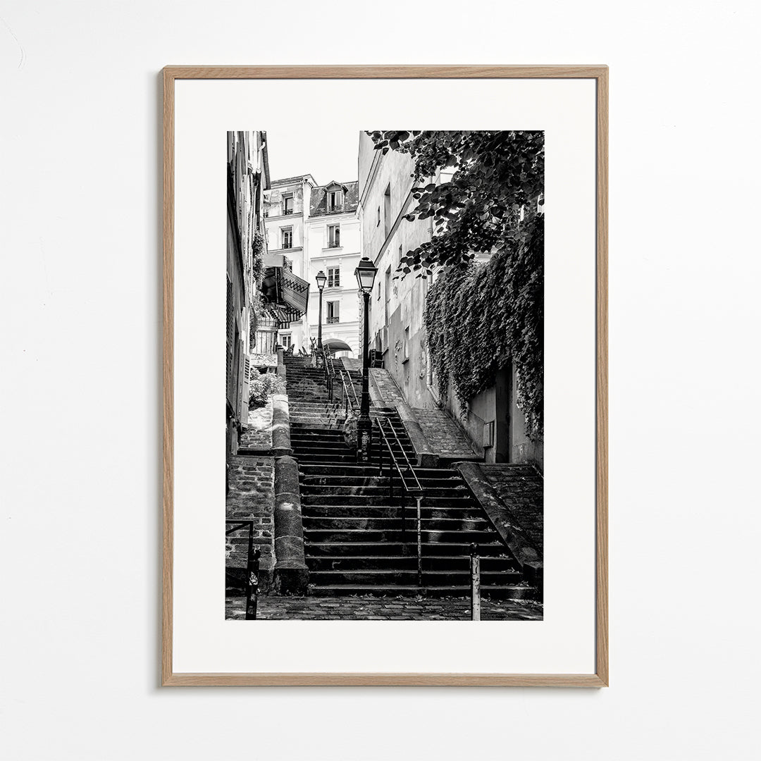 Køkkenkunst: Montmartre-trappen i sort-hvid
