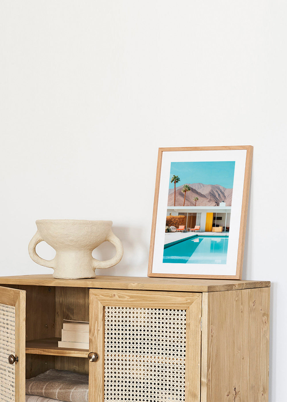 Landskabskunst med pool og palmer – Product1