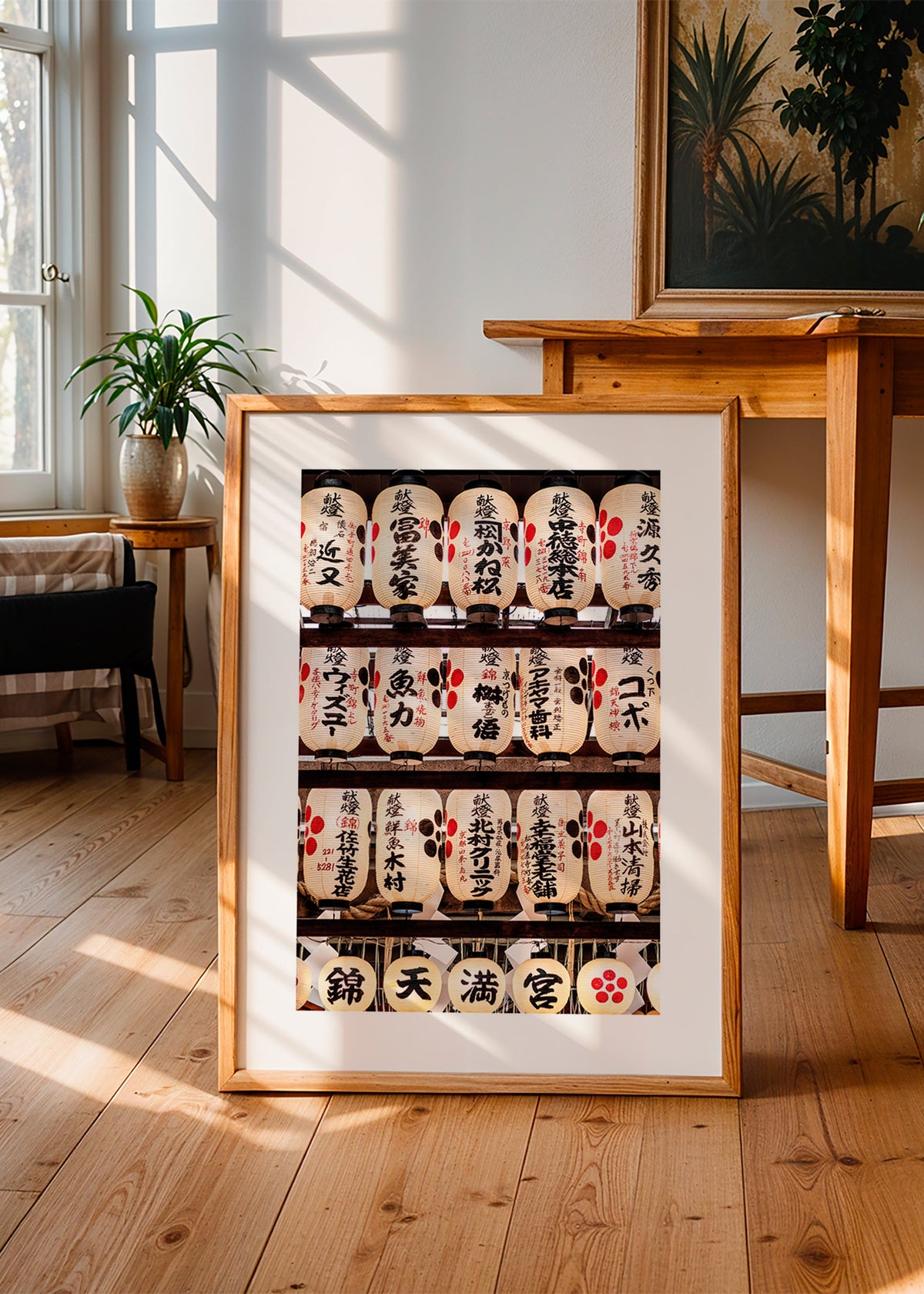 Fotografi af japanske lanterner på række – Product1