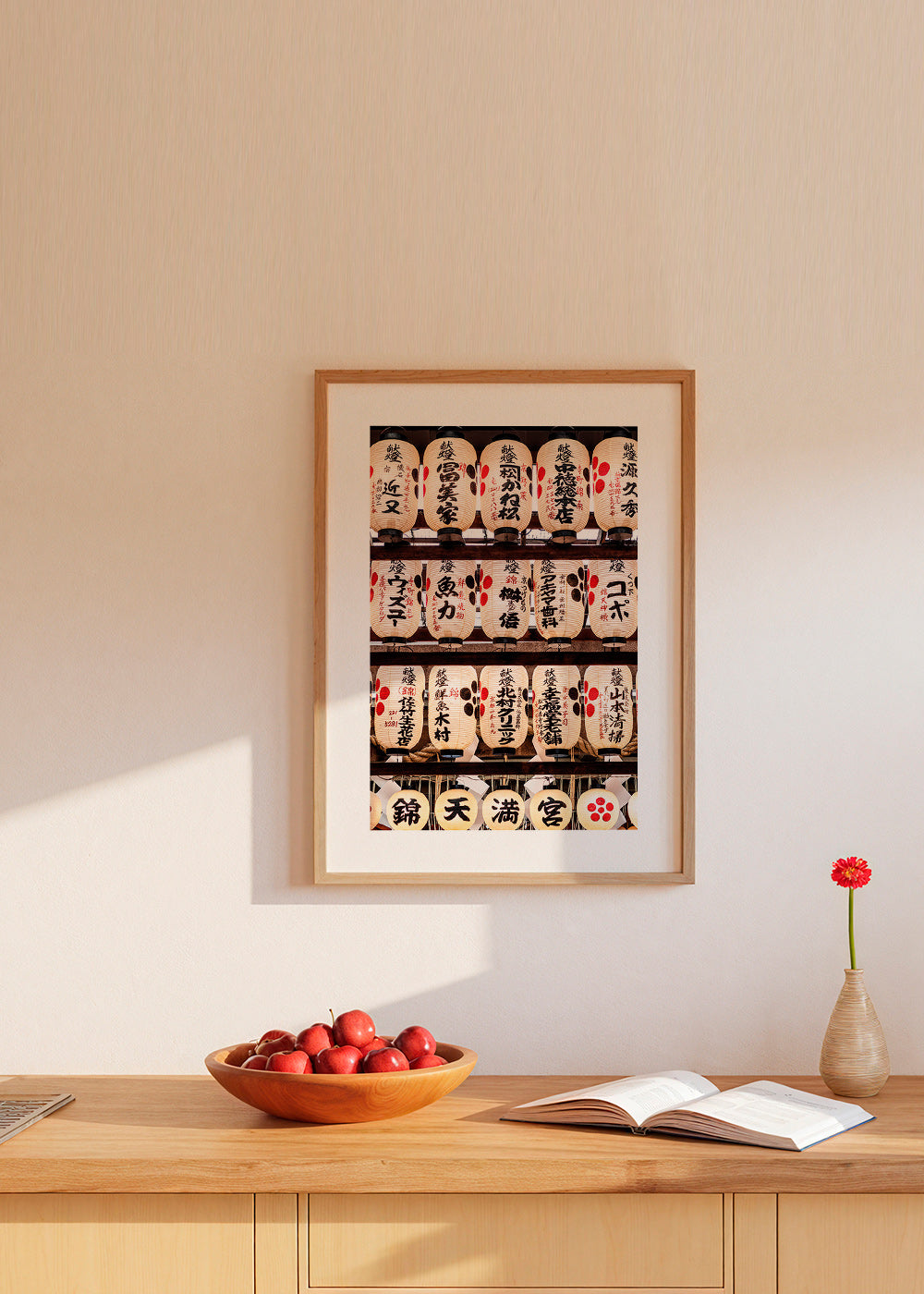 Fotografi af japanske lanterner på række – Product3