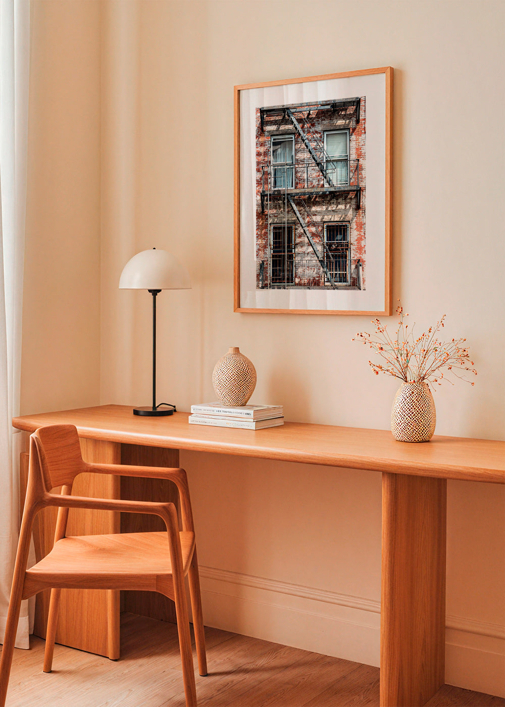 Fotografi af facade med brandstige – Product3