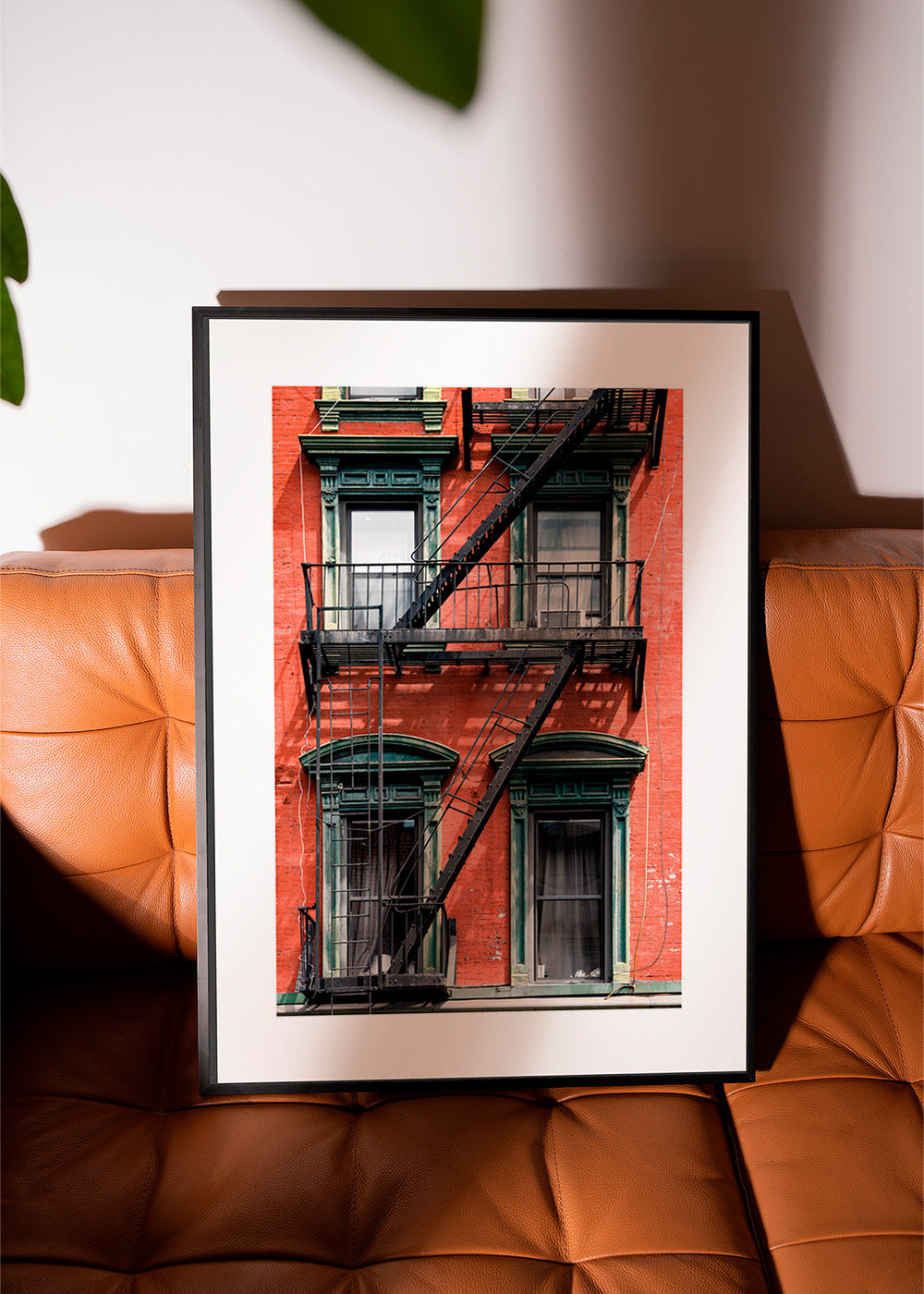 Byplakat: NY-facade med nødtrappe – Product1