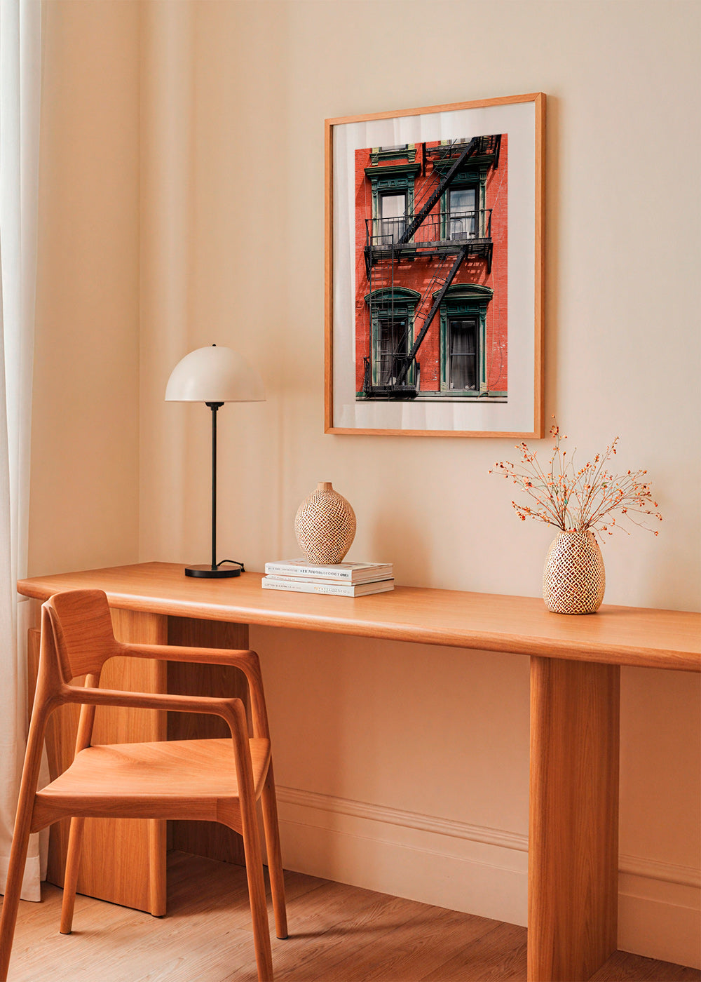 Byplakat: NY-facade med nødtrappe – Product3