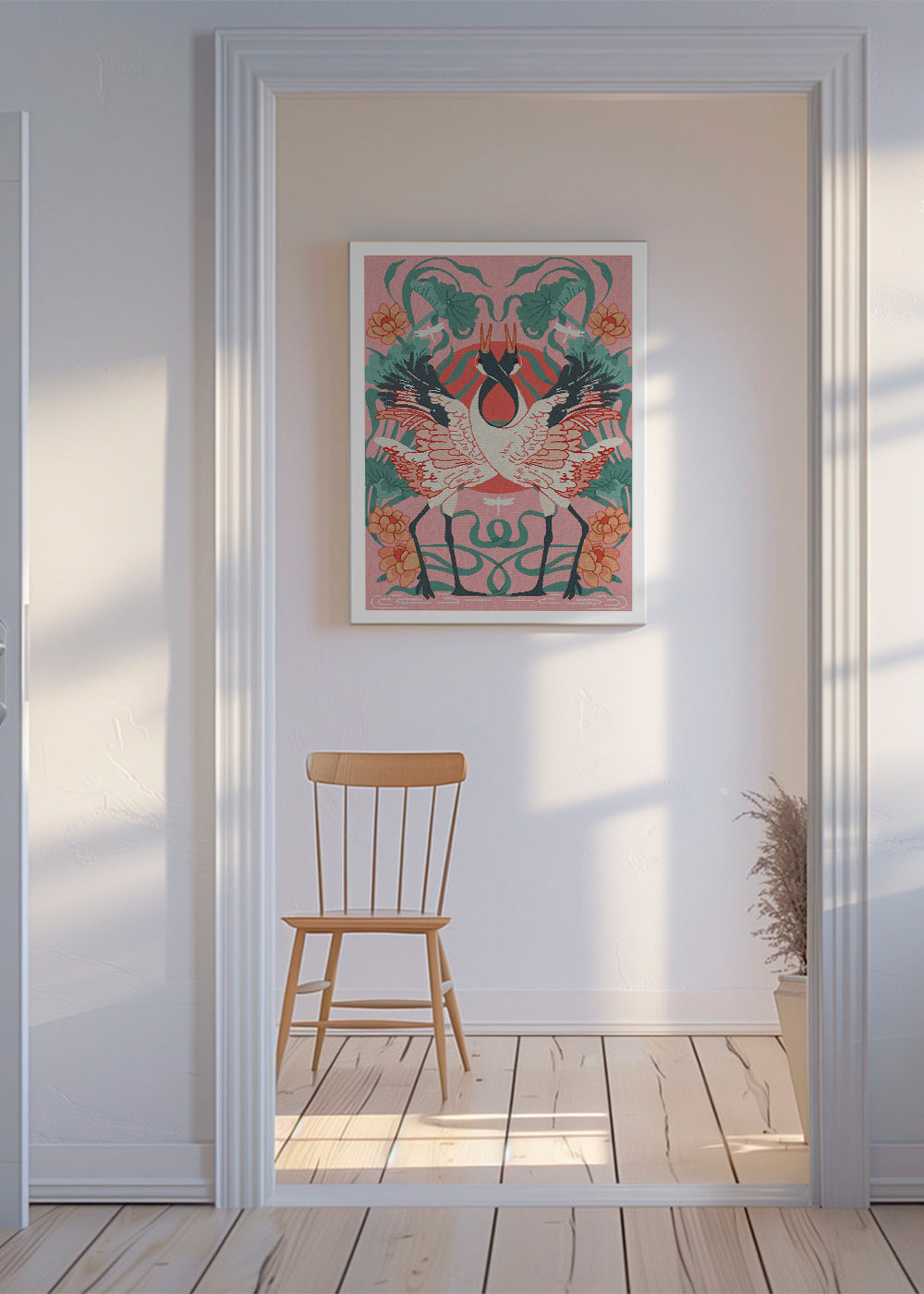 Dyreplakat traner i symmetri