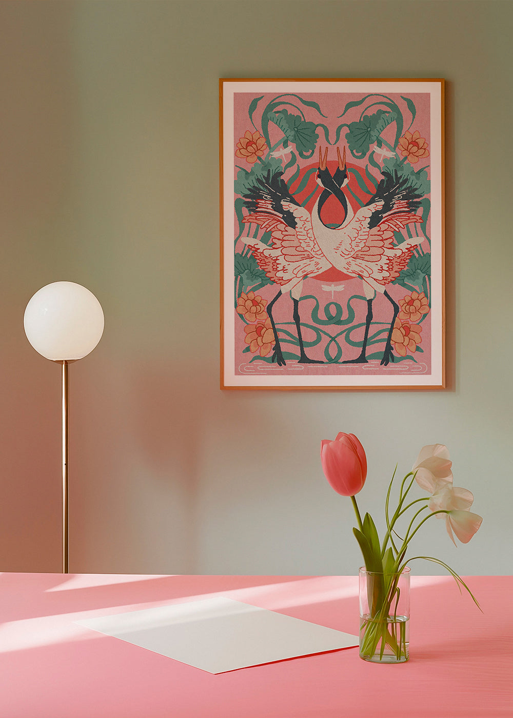 Dyreplakat traner i symmetri