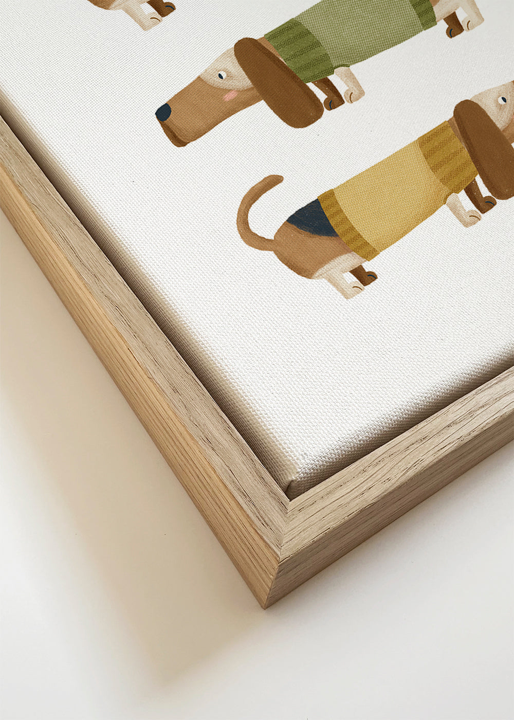 Illustration af dachshund-trio