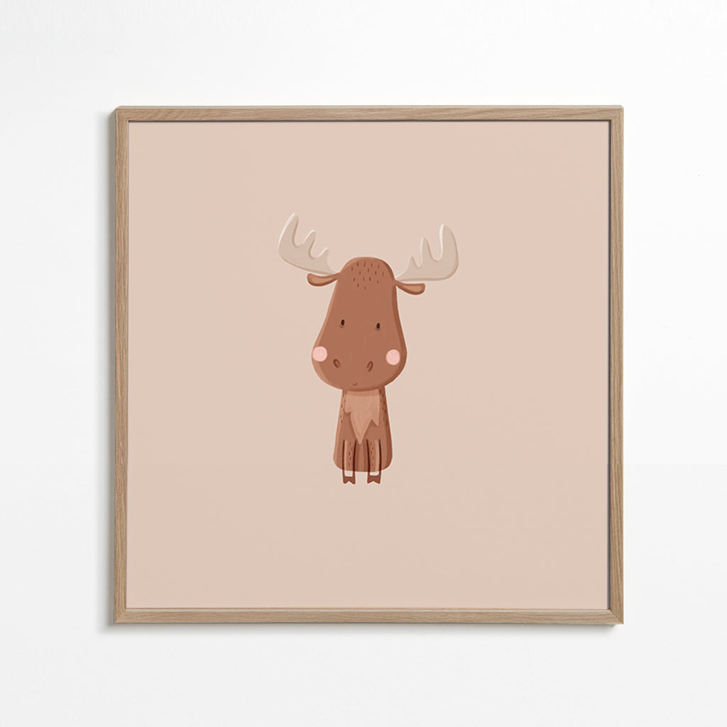 Minimalistisk elgplakat