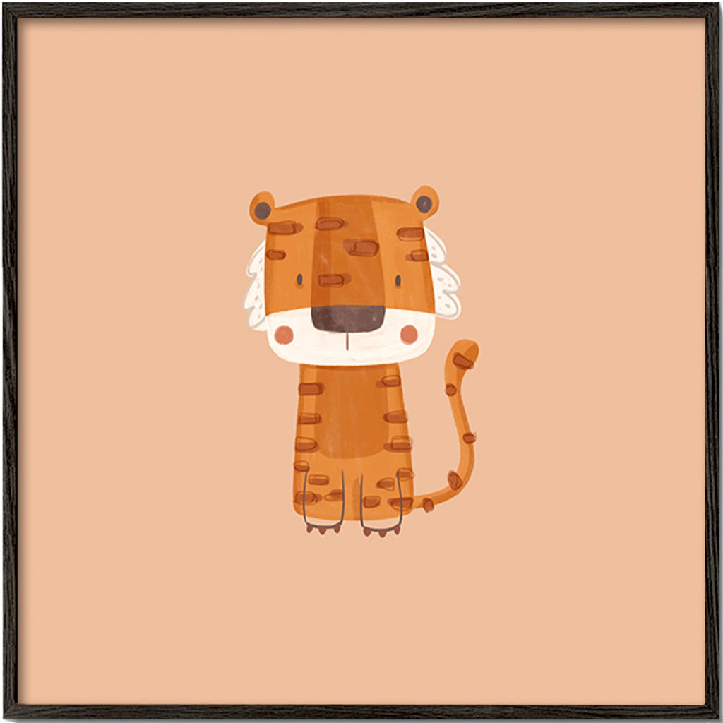 Tiger illustration minimalistisk