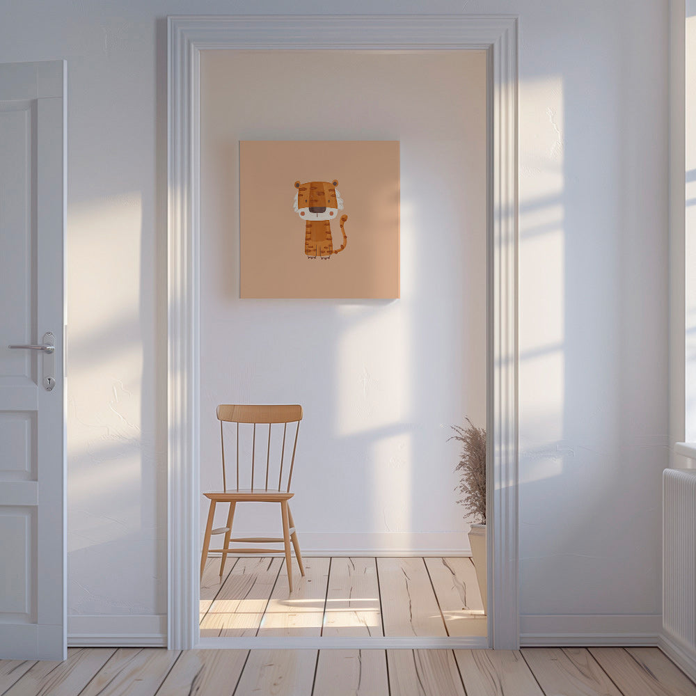 Tiger illustration minimalistisk