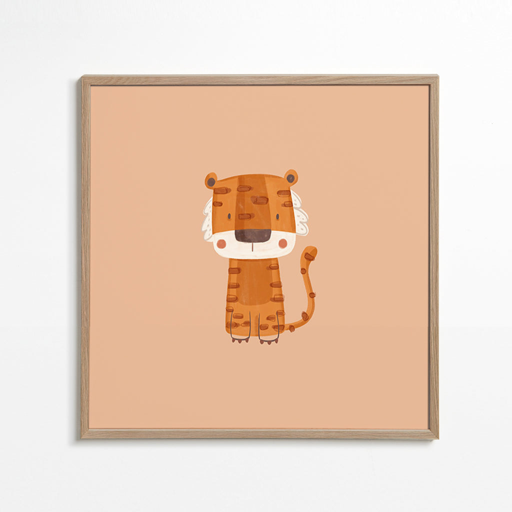Tiger illustration minimalistisk