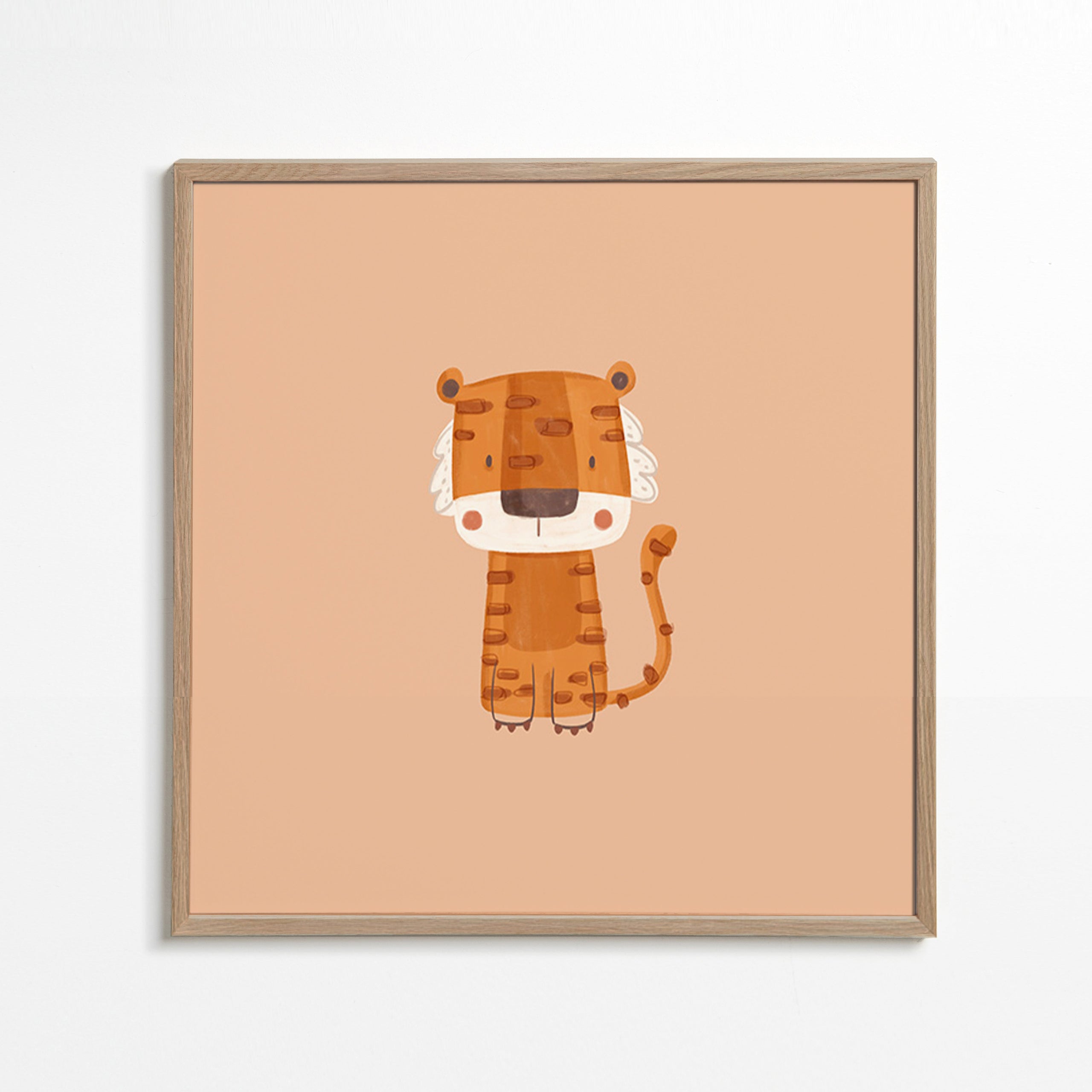Tiger illustration minimalistisk
