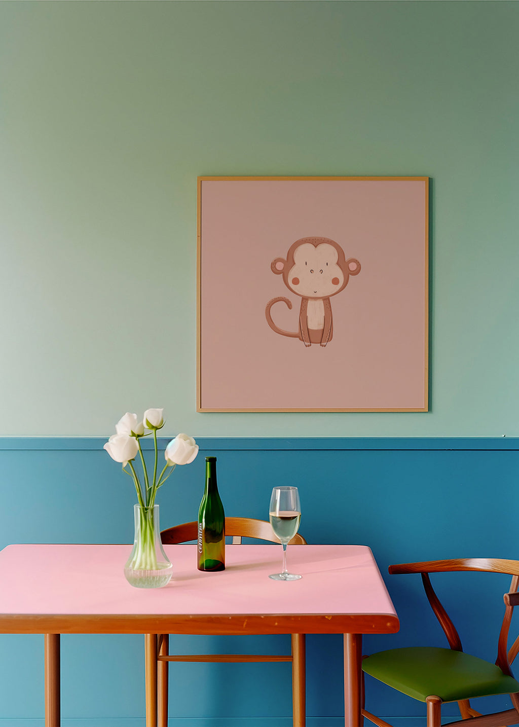Minimalistisk abe plakat