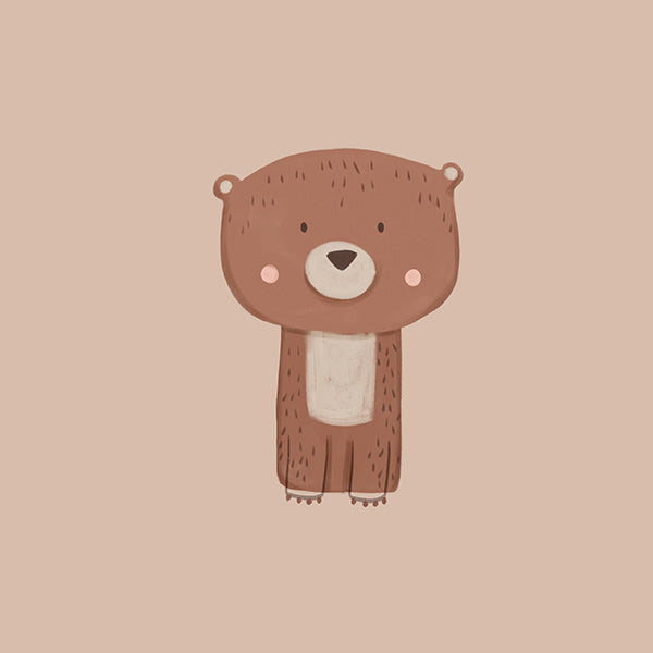 Illustreret bjørn plakat