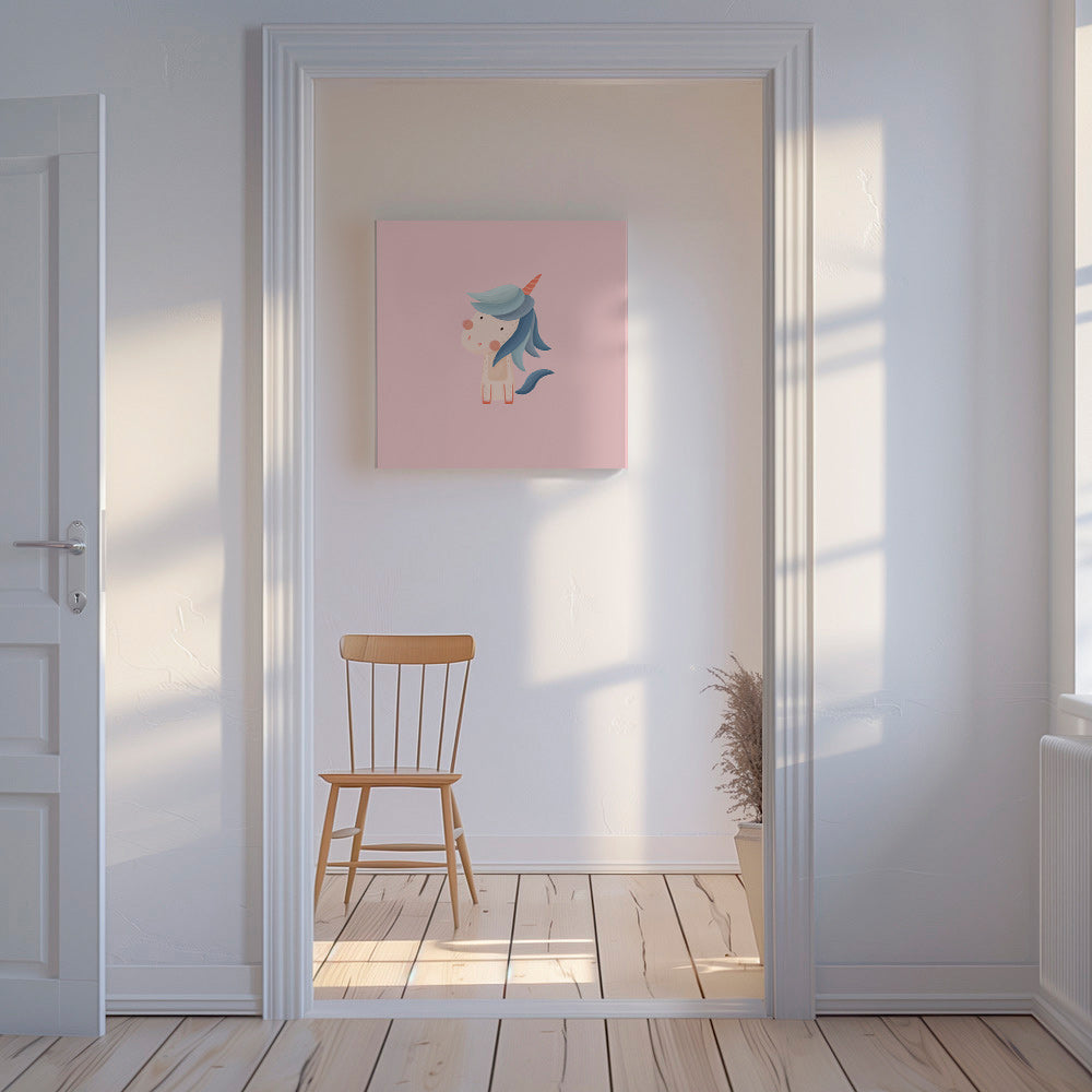 Børneplakat: sød enhjørning