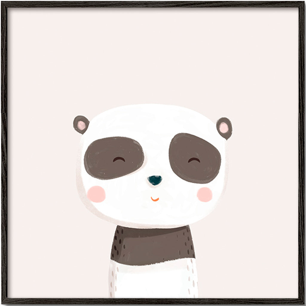 Børneplakat sød panda illustration