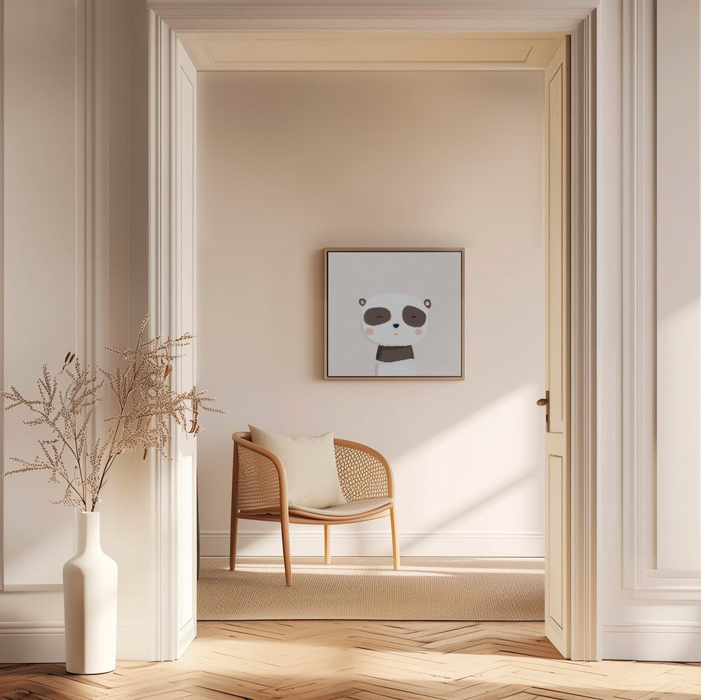 Børneplakat sød panda illustration